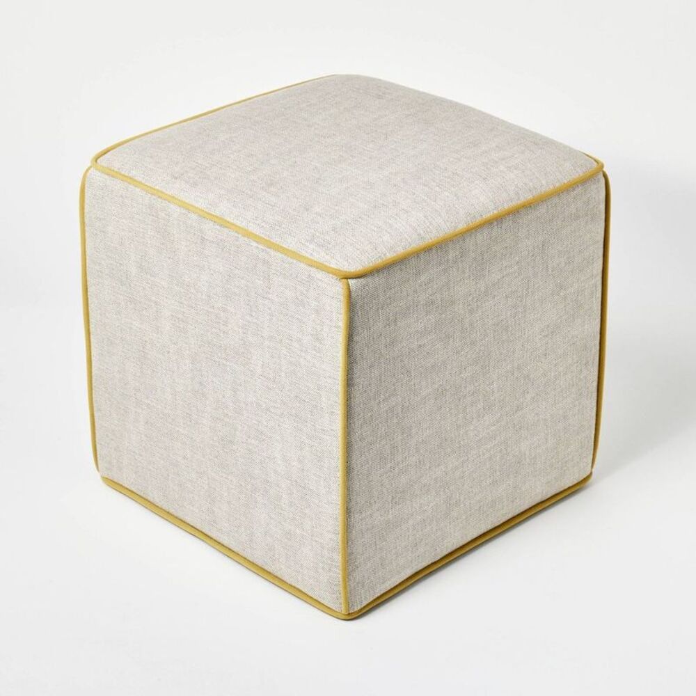 Threshold designed w/Studio McGee Linen Cube Squar Mustard